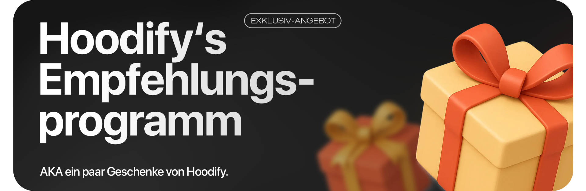 Hoodify Empfehlungsprogramm Header